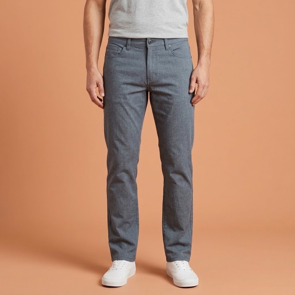 Tailor Vintage Westport Athletic Straight Fit Pants Mens 32x32 Blue Gray EUC